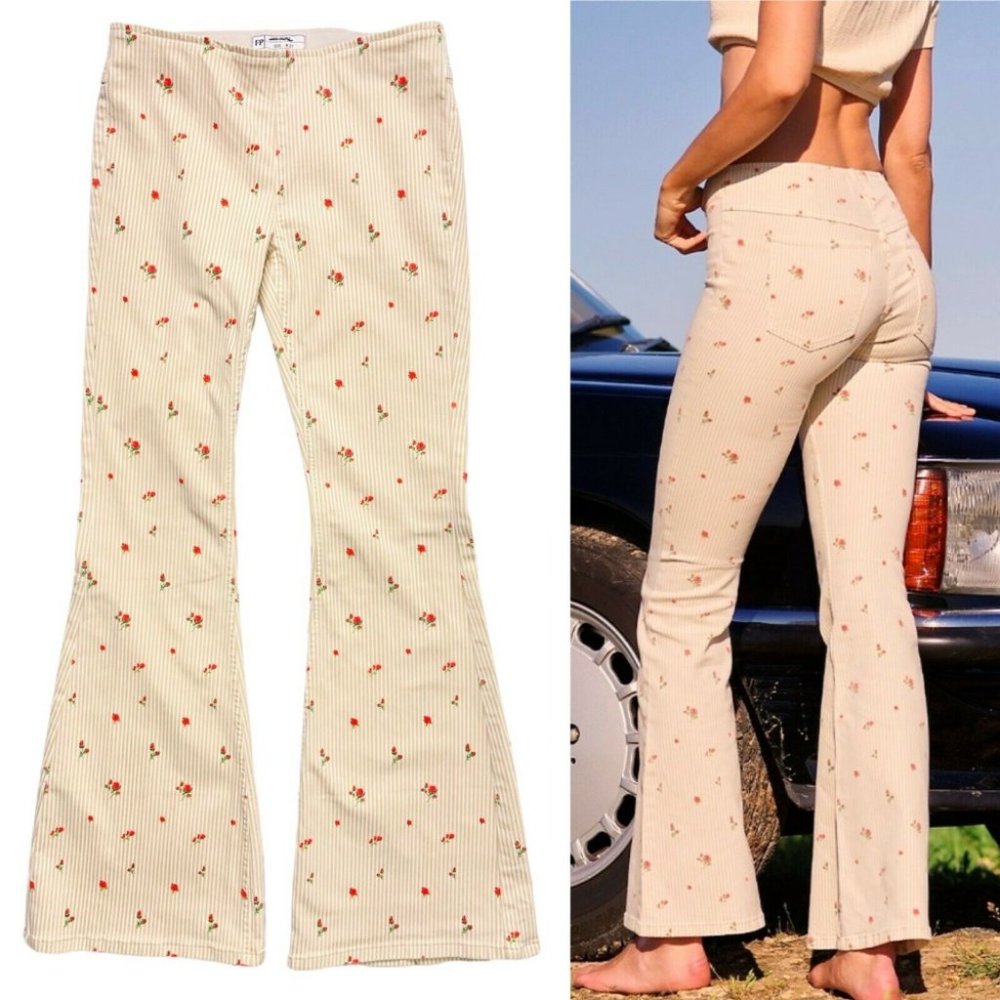 Free People Sz. 25 Penny pullup flare pants